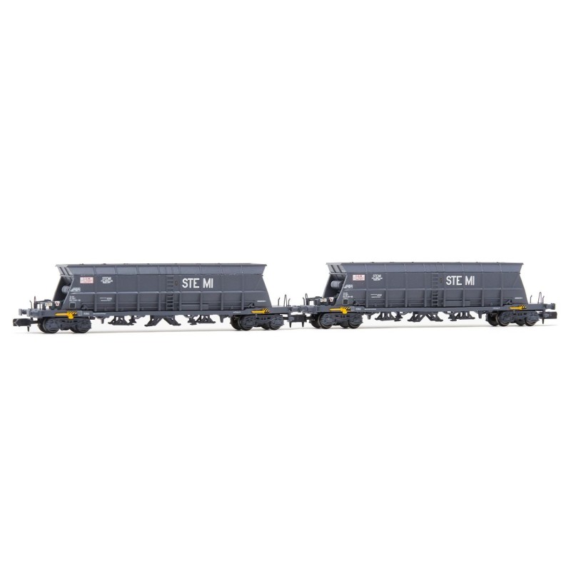 Wagons-trémies gris SNCF, SteMi type Faoos models réduit au 1/160 arnold