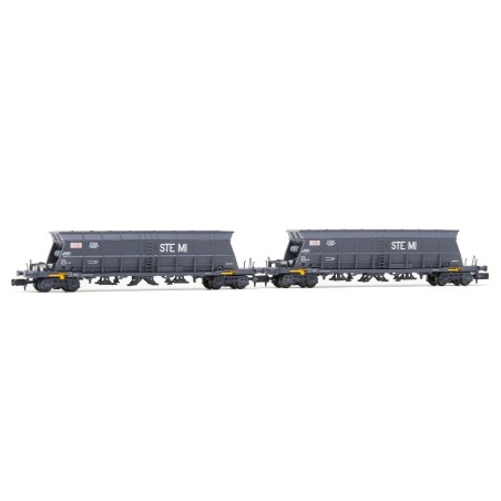 Wagons-trémies gris SNCF, SteMi type Faoos models réduit au 1/160 arnold