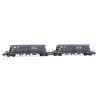 Wagons-trémies gris SNCF, SteMi type Faoos models réduit au 1/160 arnold