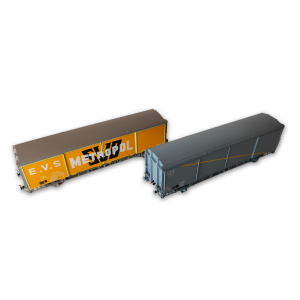 2 wagons SNCF , 1 jeune métropol, 1 gris de la marque trains160.