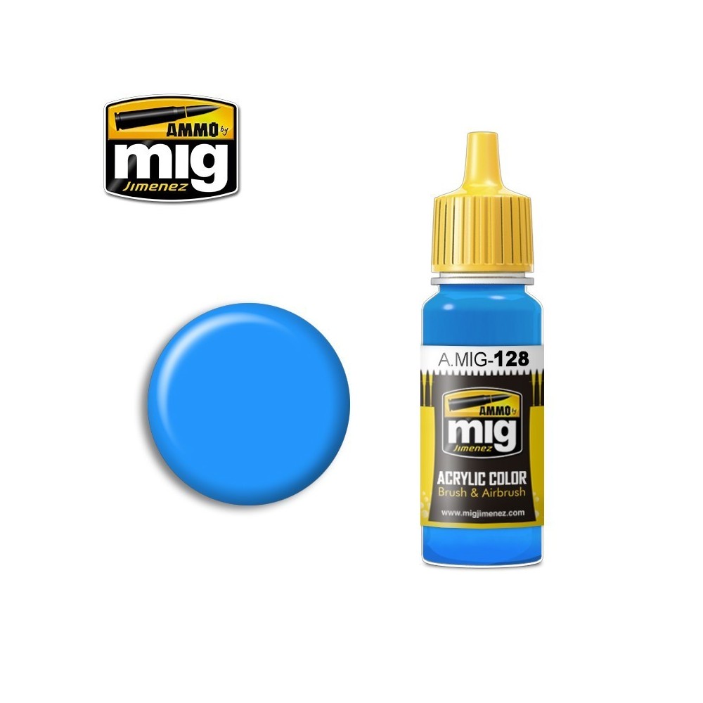 Peinture acrylique cyan - AMMO MIG - A.MIG-0128 -17ml