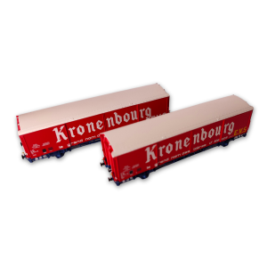 2 wagons couverts EVS Hs Kronembourg - SNCF époque IV – Trains160 16036 – N 1:160