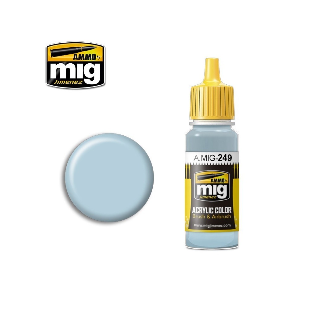 Peinture acrylique lumière bleu - AMMO MIG - A.MIG-0249 -17ml