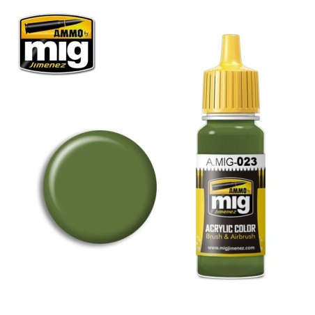Peinture acrylique Vert protecteur - AMMO MIG - A.MIG-0023 -17ml