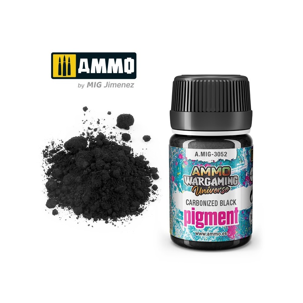 Pigment noir carbonisé - AMMO MIG A.MIG-3052 - 35ml