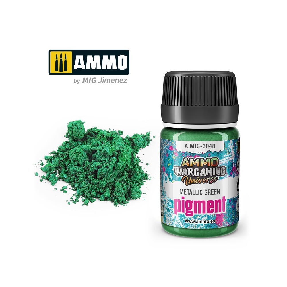 Pigment vert métallique - AMMO MIG A.MIG-3048 - 35ml